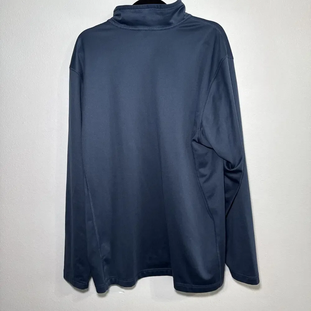 NORTH FACE BLUE Tech Glacier 1/4 Zip Pullover Long Sleeve Sweatshirt Size‎ XXL